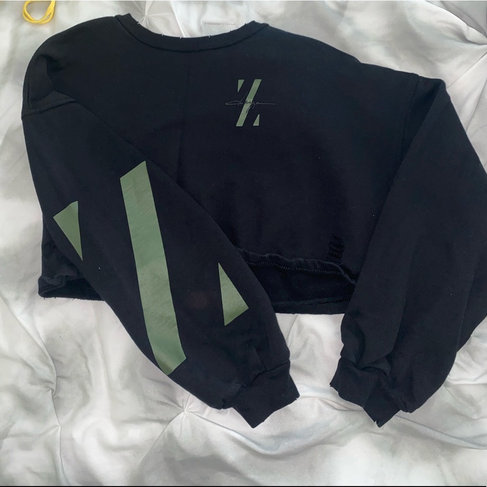 Z by Zendaya Crop Top Crew Neck Sweater